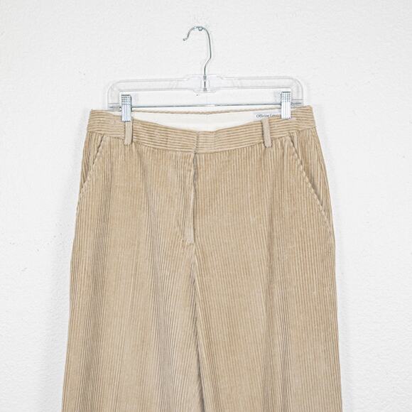 Officine Generale Sally Wide Leg Corduroy Trousers Beige size 40 - Picture 5 of 12